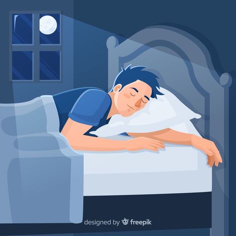 | Free Vector #Freepik #freevector #man #home #person #flat Person Sleeping In Bed, Person Sleeping, Sleeping Drawing, Sleeping Man, Intelligence Test, Healthy Sleep Habits, Mattress Buying, Slaap Lekker, Man Illustration