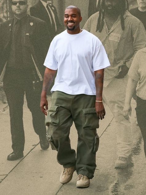 Yeezy Boots Outfit Men, Desert Boots Outfit, Cargo Outfit Men, Kanye West Outfits, Kanye Fashion, Kanye Yeezy, Kanye West Style, Yeezy Fashion, Cargo Outfit