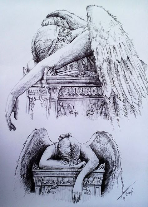 Rennaissance Art Drawings, Angel Statues Drawing, Gothic Art Drawing, Romantic Drawing Ideas, Realistic Angel, Rex Tattoo, Istoria Artei, Angel Drawing, Art Angel