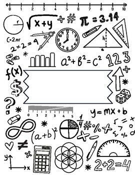 Students will love coloring this MATH binder cover for their MATH, ALGEBRA or STEAM notebooks. Add a little color to math and algebra class!They will enjoy being able to color with crayons, markers, and pens etc. to personalize it. Use it as a divider for your students' journals, a coloring page, or as a label for your centers!This MATH Coloring Page is an instant download for you to edit and print. This file is a one-page PDF sized 8.5 x 11. No physical product will be sent. If you would prefer Math Binder Cover, Math Notebook Cover, Science Notebook Cover, Geometry Book, Math Binder, Book Cover Page Design, Project Cover Page, Math Design, Book Cover Page