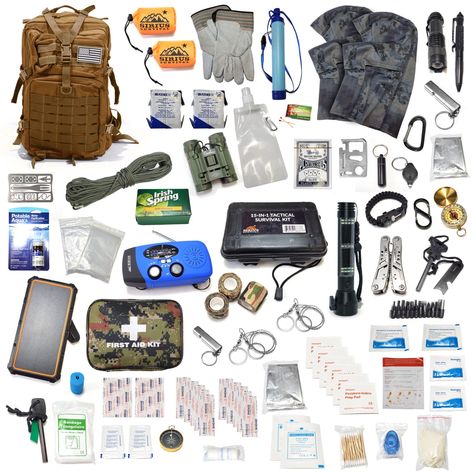 50BOB01-bug-out-bag-contents-v1.2-tan Go Bag Emergency, Backpack Survival Kit, Backpack Survival, Emergency Backpack, Survival Tent, Survival Card, Leather Work Gloves, Survival Backpack, Emergency Survival Kit