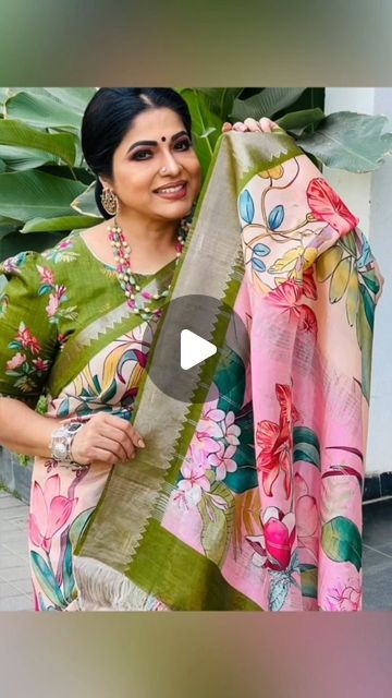 ✨VARNA ✨ on Instagram: "Evergreen Beautiful Haritha garu - In VARNA's Mangalagiri Pattu Pure Digital Print Saree  @harithajackie 🫶🏼  Actual Cost : ₹4750 + Shipping  **After Discount : ₹3900 + shipping** WHOLESALE PRICES ONLY  . .💫VARNA💫 Its a weavers organisation   ✨ Exclusive Handloom Collection  . . For orders & enquiries  Please DM us or Whatsapp @ +91 93815 65382  . .  #fashion #ethnicwear #onlineshopping #customers #womenempowerment" Mangalagiri Digital Print Sarees, Mangalagiri Pattu Sarees, Kalamkari Blouse Designs, Mangalagiri Sarees, Kalamkari Blouse, Digital Print Saree, Floral Print Sarees, Pattu Saree Blouse Designs, Blouse Designs Indian