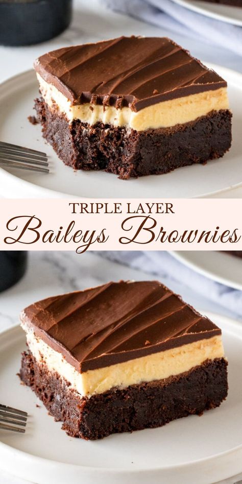 Baileys Brownies, Baklava Recept, Baileys Irish Cream Recipes, Irish Cream Recipe, Infused Chocolate, Baileys Recipes, Retro Desserts, Fudgy Brownie, Boozy Desserts