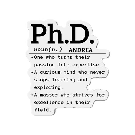 Die-Cut Magnets by SparklingLivas on Etsy Phd Vision Board, Phd Student Aesthetic, Phd Aesthetic, Medical Motivation, Master Graduation, Medicine Aesthetic, Master Student, Doctorate Graduation, Phd Graduate