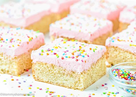 Best Eggless Sugar Cookie Bars (Easy) - Mommy's Home Cooking Sugar Cookie Bars Easy, Eggless Sugar Cookies, Egg Free Baking, Cookie Bars Easy, Eggless Cookies, Eggless Desserts, Eggless Recipes, Sugar Cookie Bars, Cheesecake Cookies