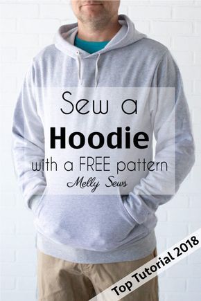 Sew a Hoodie - Make a Hoodie for Men or Women - Unisex Hoody - Melly Sews Sew A Hoodie, Projek Menjahit, Sew Ins, Beginner Sewing Projects Easy, Leftover Fabric, Sewing Projects For Beginners, Sewing Skills, Diy Couture, Love Sewing