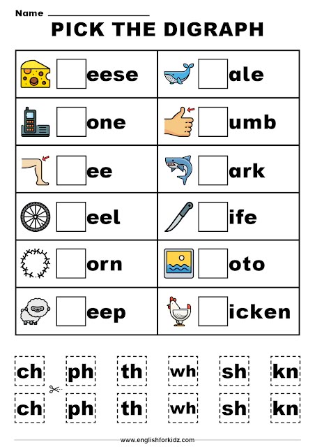 Beginning Digraphs Worksheet Phonics Blends Worksheets, Digraph Worksheets, Consonant Blends Worksheets, Digraphs Worksheets, Digraph Words, Phonics Blends, Consonant Digraphs, Blends Worksheets, Kindergarten Phonics Worksheets