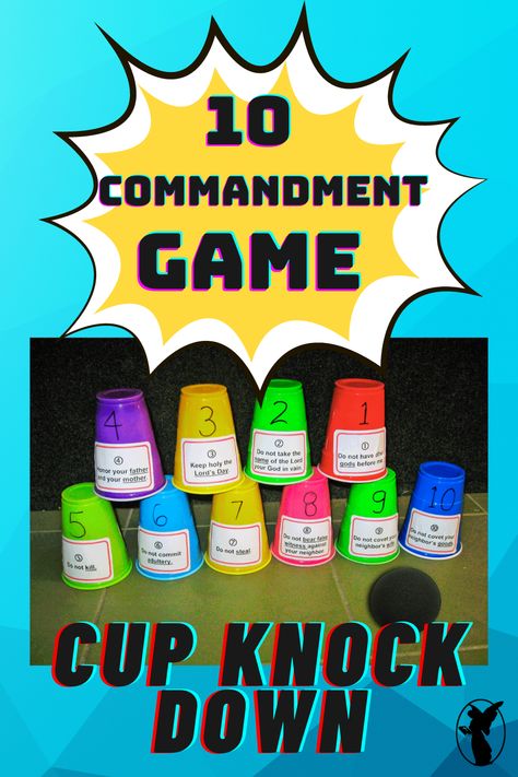 This fun cooperative 10 Commandment game helps students review and apply the 10 Commandments to everyday common situations. Try it out on 3rd, 4th or 5th graders to augment any lesson on The Ten Commandments, Students need a game like this not only to get used to the rich wording of the 10 Commandments, but also to get the idea on how they serve as our moral compass. 10 Commandment Activities, 3rd Commandment Craft, Teaching 10 Commandments, 10 Commandments Project, Ten Commandments Printable Free Coloring Pages, Moses And The Ten Commandments Craft Preschool, 10 Commandments Lesson, 10 Commandments Snack, Preschool Ten Commandments Craft