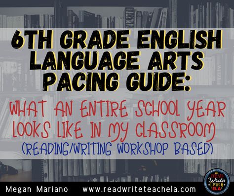 My 6th Grade ELA Pacing Guide and What I Do Everyday 6th Grade English, 6th Grade Writing, Shaking My Head, Teaching 6th Grade, Mentor Sentences, Pacing Guide, Ela Lesson Plans, 6th Grade Reading, Reading Unit