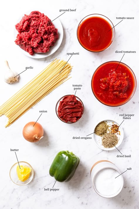 Italian Spaghetti Sauce, Spagetti Recipe, Homemade Meat Sauce, Simple Spaghetti, Sauce Spaghetti, Spaghetti Meat Sauce, Meat Sauce Recipes, Spaghetti Sauce Recipe, Homemade Spaghetti Sauce