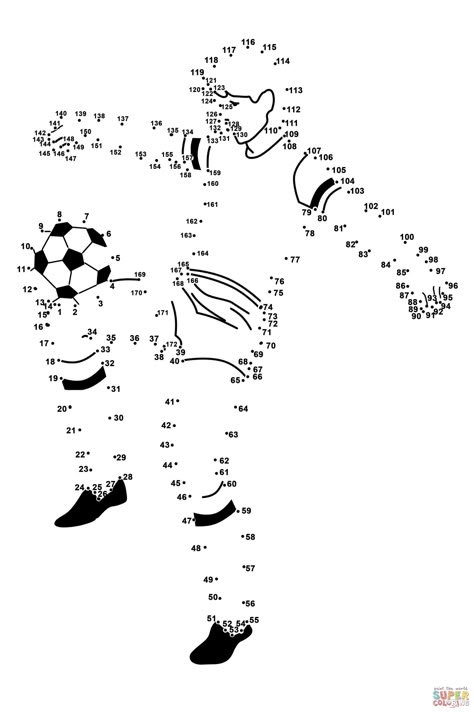 Soccer Crafts, Dot To Dot Printables, Dot To Dot Puzzles, Football Crafts, Soccer Birthday Parties, Dots Free, Dot Worksheets, Soccer Birthday, Dot To Dot