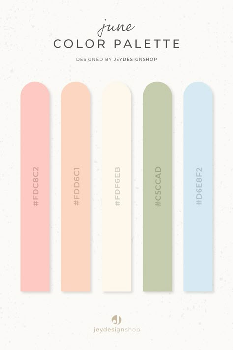 Color palette inspiration - June dailyroutineplanner #digitalplanner #freeprintableblogplanner #studygoalplanner📚 Summer Pastel Palette, Color Hex Palette, June Color Palette, Kids Color Palette, Vintage Color Schemes, Flat Color Palette, Free Digital Planner, Website Color Palette, Pantone Colour Palettes