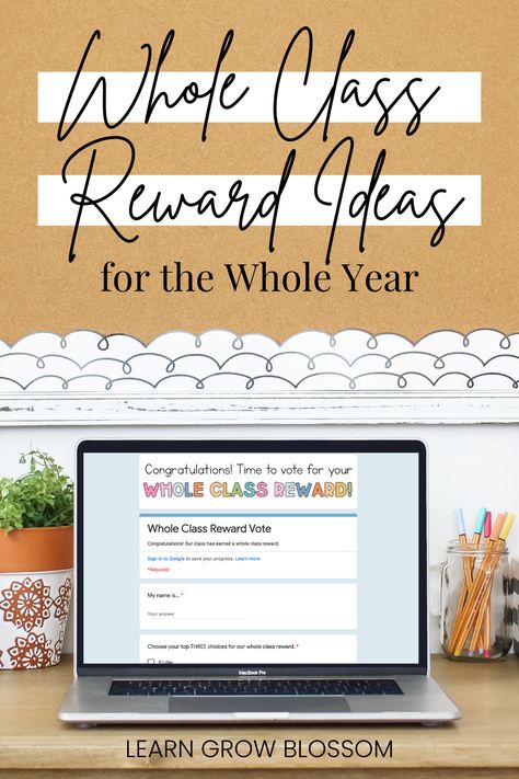 Looking for fun whole class reward ideas to freshen up your classroom management? You can never have enough classroom management ideas. In this blog post, I share 35 free whole class reward ideas. You’ll be set for the entire year! These whole class rewards build student engagement and classroom community. They will also work with your current classroom management system. Whole Group Classroom Rewards, Whole Class Reward Ideas, Class Reward Ideas, Upper Elementary Classroom Setup, Classroom Management Rewards, Class Reward System, Class Rewards, Whole Class Rewards, Classroom Setup Elementary