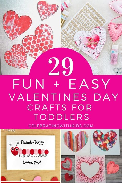 29 fun and easy valentines day crafts for toddlers Valentines Day Crafts For Preschoolers, Preschool Valentine Crafts, Crafts For Preschoolers, Happy Hearts Day, Valentine's Day Crafts For Kids, Preschool Valentines, Valentines Day Crafts, Valentine Activities, Valentine Crafts For Kids