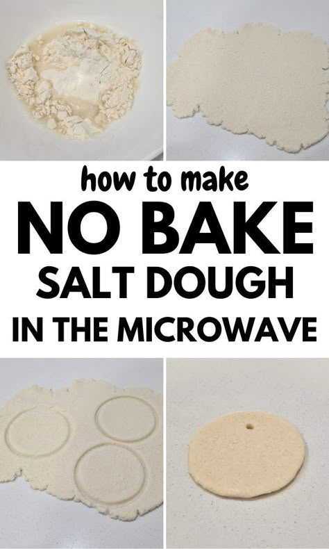 No Bake Salt Dough Recipe, Diy Salt Dough Recipe, Salt Dough Recipes, Salt Dough Projects, How To Make Salt Dough, Make Salt Dough, Dough Christmas Ornaments, Sand Dough, Salt Dough Christmas