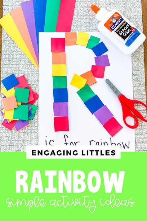 R Week Preschool, Letter R Sensory Table, R Projects For Preschool, The Letter R Crafts For Preschool, R Letter Craft Preschool, Letter Rr Crafts For Preschool, Letter R Fine Motor Activities, R Is For Preschool Craft, Prek Color Crafts