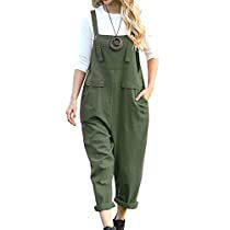 Check this out at Amazon Overalls Baggy, Dungaree For Women, Pants Overalls, Jumpsuit Chic, Jumpsuit Outfit, Sleeveless Rompers, Long Jumpsuits, Wide Leg Jumpsuit, Dungarees