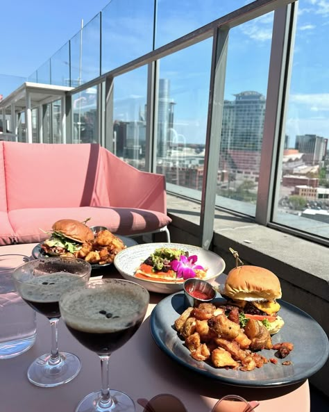 Rooftop brunch season has officially begun! 🩷 @lajacksonbar has been one of my favorite places in Nashville for years but I had no idea their brunch was so amazing! I got the Huevos Rancheros and it was simply incredible. Vibes and views were 10/10 as usual. #nashvilleliving #nashvilleblogger #lajackson #nashvillerooftop #brunchoutfit #brunchlife #springoutfits #nashvillelocal #nashvilleinfluencer Birthday Brunch Restaurant, Birthday At Restaurant Ideas, Nashville Brunch, Places In Nashville, Realtor Content, Rooftop Event, Lounge Vibes, Rooftop Brunch, Brunch Restaurant