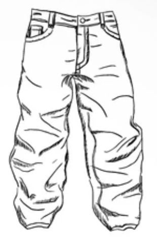 Baggy Drawing, Baggy Pants Drawing, Male Chibi, How To Draw Pants, Anime Pants, Jeans Tutorial, Jeans Drawing, Pants Drawing, Cartoon Sketch