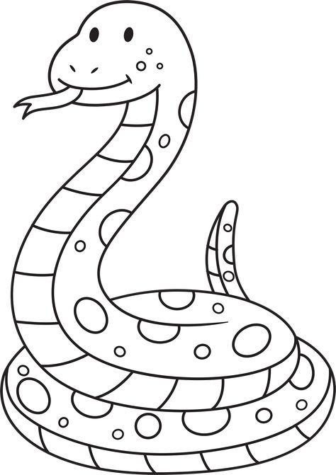 Cute Animals Coloring Pages Printable - Enjoy adorable new images added every day. Contact me to get high-quality images for free! Snake Activities, Snake Outline, Animals Snake, Cute Animals Coloring Pages, Cute Animals Coloring, Snake Coloring Pages, Baby Snakes, Animals Coloring Pages, Alphabet Puzzles