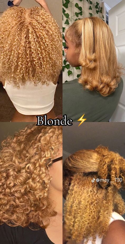 Frosted Tips Black Women Hair, Hair Colors For 4c Hair, Natural Hair Color Palette, Peekaboo On Natural Hair, Half Honey Blonde Half Black Hair, Different Blonde Colors, Pb And J Hair Color, Colors To Dye Your Hair Light Skin, Black Women With Blonde Hair Natural