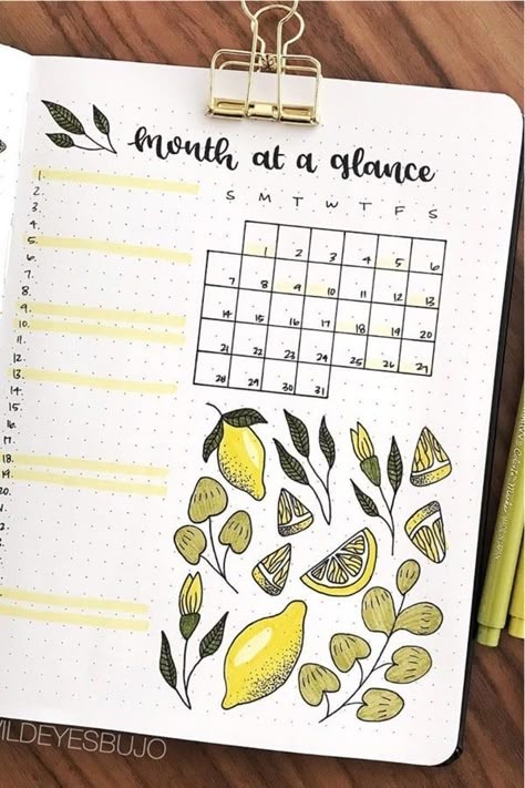 Looking for a new and fresh bullet journal theme for the spring and summer months?! Check out these adorable lemon / lemonade themed cover pages, weekly spreads, monthly logs and more for inspiration! #bulletjournaltheme #bujo #bujoinspiration #bujospread Crazy Journal, Diy Gifts For Christmas, Bullet Journal Mood Tracker, August Themes, Crazy Laura, Month At A Glance, Bullet Journal Monthly Spread, Bujo Planner, Journal Spreads