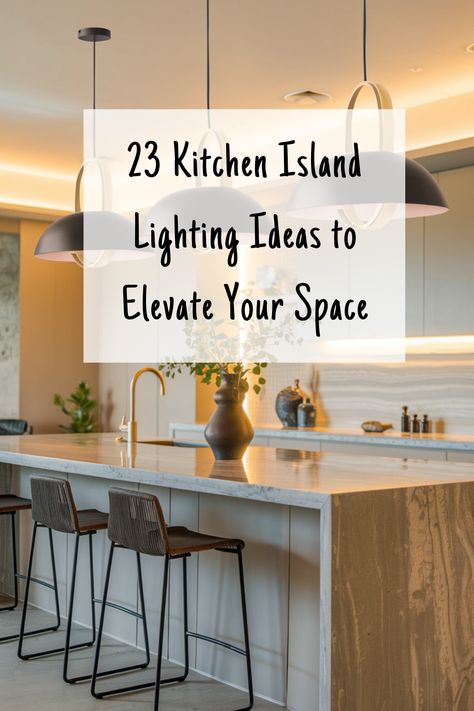 Elevate your kitchen with these stunning lighting ideas for your kitchen island. From pendant lights to rustic chandeliers, find inspiration to brighten your home. Industrial Island Lights, Lights On Top Of Kitchen Island, Kitchen With Pendants Over Island, Kitchen Breakfast Bar Lights, Modern Rustic Kitchen Pendant Lights, Round Chandelier Over Kitchen Island, Kitchen With Black Light Fixtures, Single Light Fixture Over Kitchen Island, Kitchen Bar Lights Islands