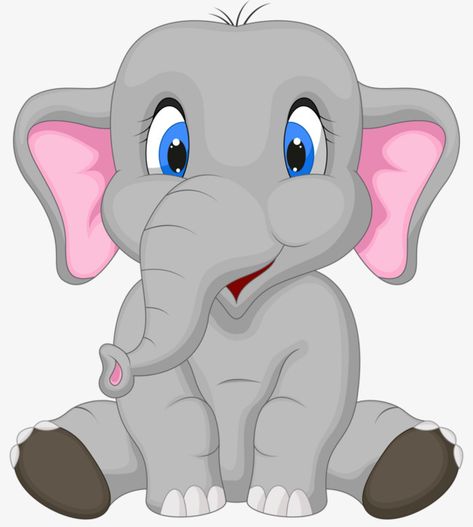 Cartoon Sitting, Cute Elephant Cartoon, Elephant Clip Art, Elephant Cartoon, Cartoon Mom, Elephant Photography, Baby Animal Drawings, Baby Elefant