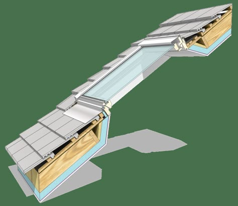 Balcony Detail, Architectural Technologist, Construction Details Architecture, Conceptual Model Architecture, Roof Skylight, Roof Hatch, Skylight Window, Structural Insulated Panels, Timber Roof