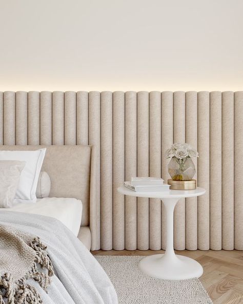 Wall Panel Headboard, Soft Wall Panels, Upholstered Wall Panels, Diy Headboard Upholstered, Upholstered Walls, Wall Panels Bedroom, Headboard Wall, Pallet Furniture Bedroom, Bedroom Panel