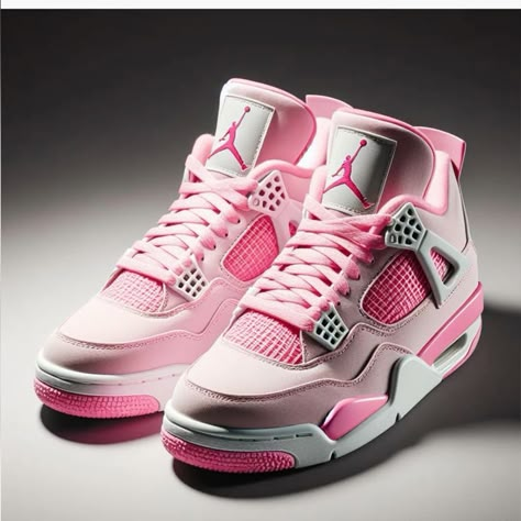 Hi My Friends If you feel boring so visit my website for entertaining Sneakers Jordans Women, Light Pink Air Jordans, Pink Retro 4 Jordans, Jordan 4’s Pink, Woman Jordans, Jordan 4s Pink, Jordan Rosas, Jordan Rosa, Air Jordan Pink