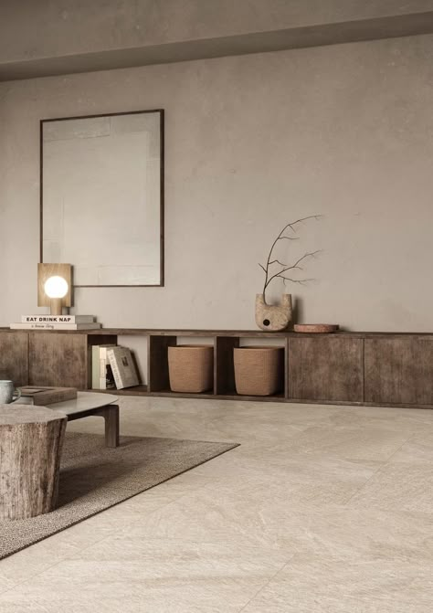 Earthy Home Decor, Earthy Home, Japandi Interior, Tile Trends, Interior Modern, Wall And Floor Tiles, A Living Room, Rustic Interiors, Interior Inspo