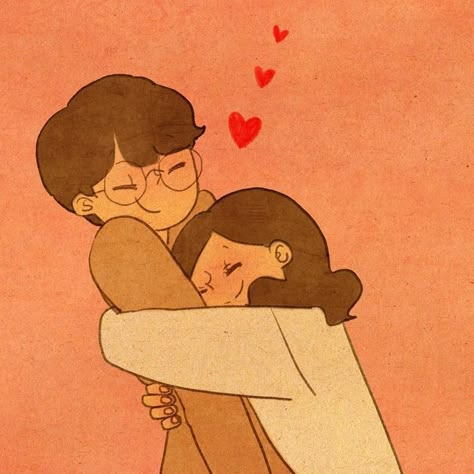 Love Is In Small Things, Puuung Love Is, Image Couple, Cute Couple Drawings, Cartoons Love, Cute Couple Cartoon, Cute Love Cartoons, Arte Inspo, Love Illustration