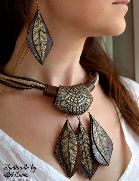 Leather cord jewelry