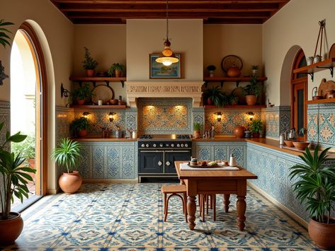 11+ Moroccan-Style Kitchen with Ornate Tiles - Dear Adam Smith Islamic Kitchen Decor, Morrocan Kitchen Ideas, Morocco Kitchen, Moroccan Kitchen Decor, Moroccan Kitchen Design, Modern Boho Kitchen Ideas, Modern Moroccan Interior Design, Moroccan Tiles Kitchen, Moroccan Style Kitchen