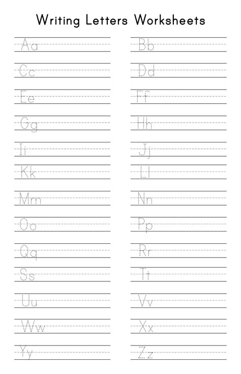 Kindergarten Writing Letters Worksheets Writing Letters For Kindergarten, Practicing Writing Letters, Practice Letter Writing, Free Letter Practice Printables, Abc Writing Worksheets, Writing Capital Letters Worksheet, Abc Worksheets Preschool Handwriting Practice, Penmanship Worksheets Free Printable, Alphabet Writing Worksheets Kindergarten