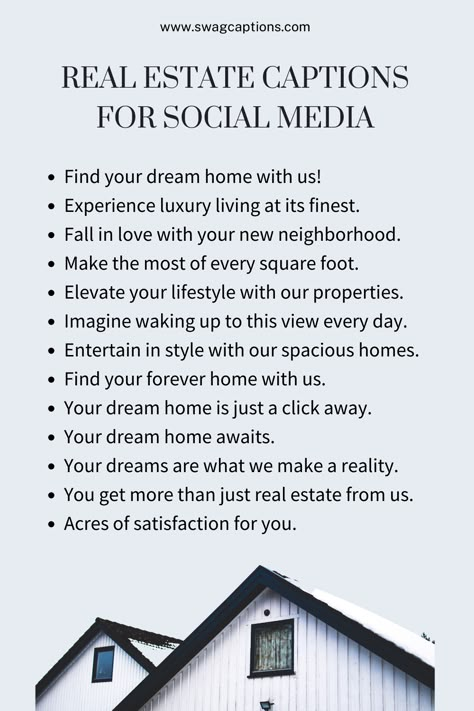 Real Estate Captions for Social Media Real Estate Listing Social Media Posts, Why Real Estate, Buying Or Selling Real Estate, Real Estate Agent Captions, Ask Me About Real Estate, Real Estate Agent Hacks, The Agency Real Estate, Real Estate Sellers Guide, Real Estate Instagram Captions