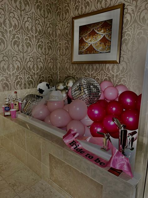 I mean how else are you suppose to leave the room… Bachlorette Room Decorations, Vegas Hotel Room Birthday Decorations, Bach Party Hotel Decor, Bachelorette Party Decorations Hotel Room The Bride, Bachelorette Party Ideas Hotel Room, Bachelorette Hotel Decorations, Bachelorette Decorations Hotel, Bachelorette Hotel Decor, Vegas Bachelorette Decor