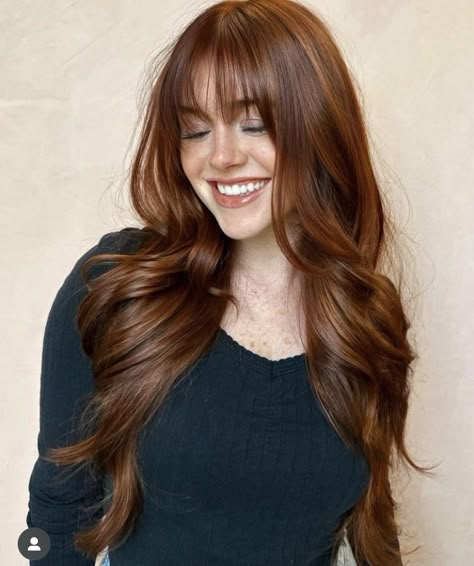 Warm Red Brown Hair, Spring Red Hair Color, Cinnamon Brown Hair, Cinnamon Hair Colors, Copper Brown Hair, Warm Hair Color, Cinnamon Hair, Blonde Shades, Hair Color Caramel