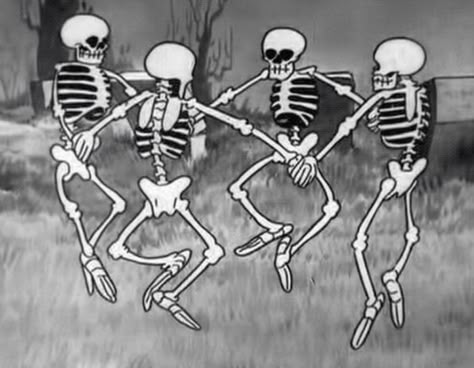 Skeleton Dance, Vintage Cartoons, 밈 유머, Halloween Gif, Skeleton Art, Spooky Scary, Mötley Crüe, Old Cartoons, Vintage Cartoon