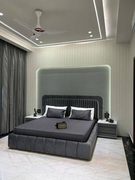 This House Speaks Volumes of Luxurious and Bespoke Design Bad Room Design, Bed Back Design, Bedroom Pop Design, Double Bed Designs, Master Design, Bedroom Door Design, Modern Bedroom Interior, Bed Design Modern, Bedroom False Ceiling Design