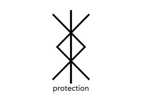 Protection Tattoos, Viking Protection Rune, Runes Symbols, Rune Magic, Viking Rune Tattoo, Protection Rune, Symbols Tattoo, Nordic Symbols, Viking Tattoo Symbol