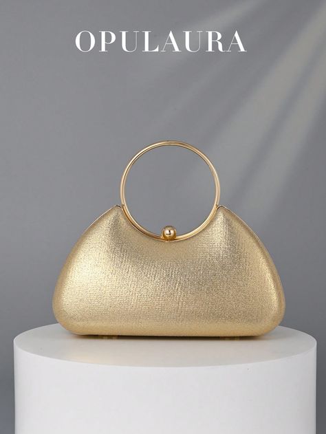 OpulAura Women's Luxury Metal Tone Leather Clutch Evening Bag, High-End Shiny Formal Purse For Gala, Party, Wedding, Bride, Bridesmaid, Birthday DressI discovered amazing products on SHEIN.com, come check them out! Formal Purse, Formal Clutch, Birthday Dress Women, Gala Party, Clutch Bag Wedding, Bridal Purse, New Years Outfit, Wedding Purse, Pearl Bag