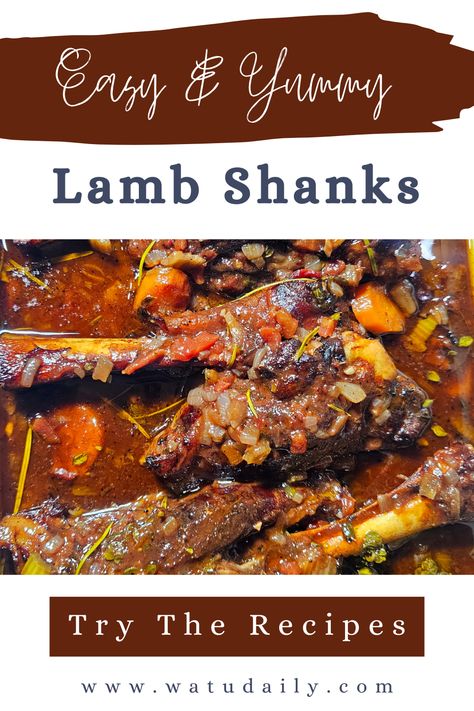 There’s something comforting about a hearty, slow-cooked meal, and lamb shanks cooked in a rich red wine sauce embody this perfectly. This dish combines tender meat that practically falls off the bone, like my oxtail stew and beef short ribs recipes which I strongly recommend you try! #lambshanks #comfortfoods #fallrecipes #homecooking #thanksgiving #slowcook #slowcooking #easyrecipes #familymeals Lamb Shanks Oven, Short Ribs Recipes, Slow Cooked Lamb Shanks, Ribs Recipes, Oxtail Stew, Stuffed Pepper Casserole, Beef Short Rib Recipes, Short Ribs Recipe, Comforting Dinner