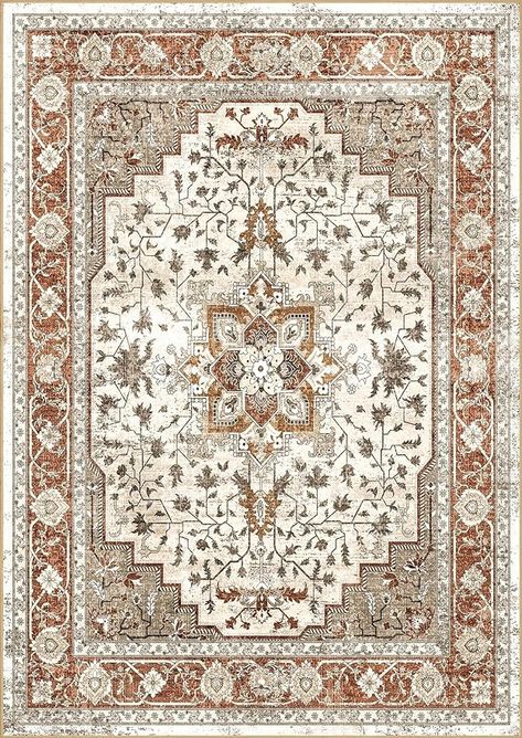 Amazon.com: Area Rugs for Living Room Non-Shedding Boho Rug for Bedroom 0.3inch Vintage Washable Non-Slip Back Carpet for Home Office and Other High Traffic Areas (Dark Brown Beige, 9 * 12) : Home & Kitchen Brown Carpet Texture, Boho Carpet, Carpet Texture, Brown Carpet, Rug For Bedroom, Kitchen Carpet, Afghan Dresses, Rug Texture, Beige Carpet