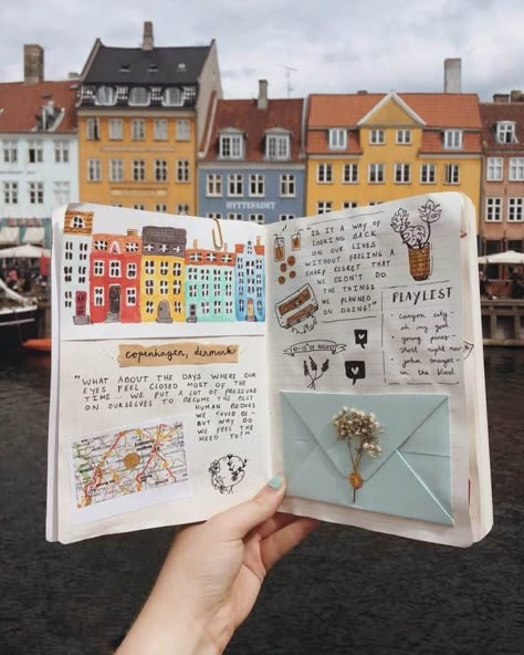 How To Keep Travel Memories Travel Journal Scrapbook, Journal Layouts, Album Journal, Scrapbook Book, Bullet Journal Art, Journal Aesthetic, Bullet Journal Spread, Bullet Journal Layout, Bullet Journal Inspo