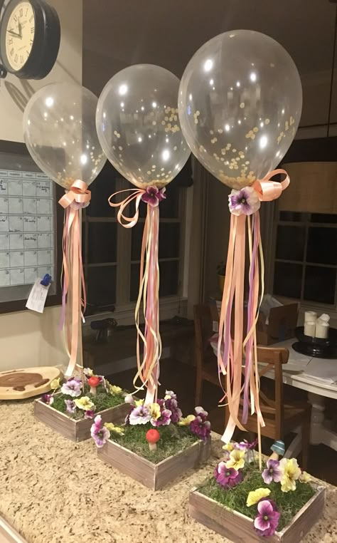 Centro de mesa Idee Babyshower, Balloon Arrangements, Balloon Centerpieces, Balloon Flowers, Wedding Balloons, Table Arrangements, Party Balloons, Birthday Balloons, Balloon Decorations