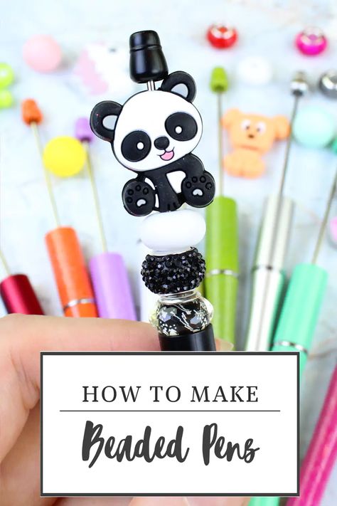 How to Make Beaded Pens The Fast and Easy Way – Golden Age Beads Blog Bead Stopper, Pen Ideas, Diy Wedding Decor, Pen Diy, Beaded Pens, Brick Stitch Earrings, Beadable Products, Bead Weaving Patterns, Cute Pens