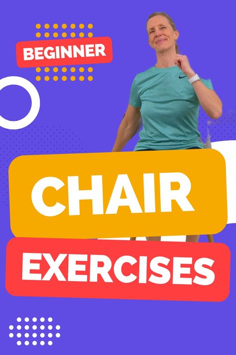 45 minute seated chair exercise program for seniors and beginners. Exercises For Seniors Over 50, Chair Exercises For Seniors, Chair Exercises For Abs, Chair Exercise, Senior Exercises, Exercises For Seniors, Seated Exercises, Cardio Exercises, Chair Exercises