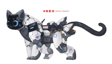 Animal Mech, Mecha Animals, Future Technology Concept, Robot Cat, Mechanical Animals, Robot Animal, Piskel Art, Draw Cute, Cool Robots